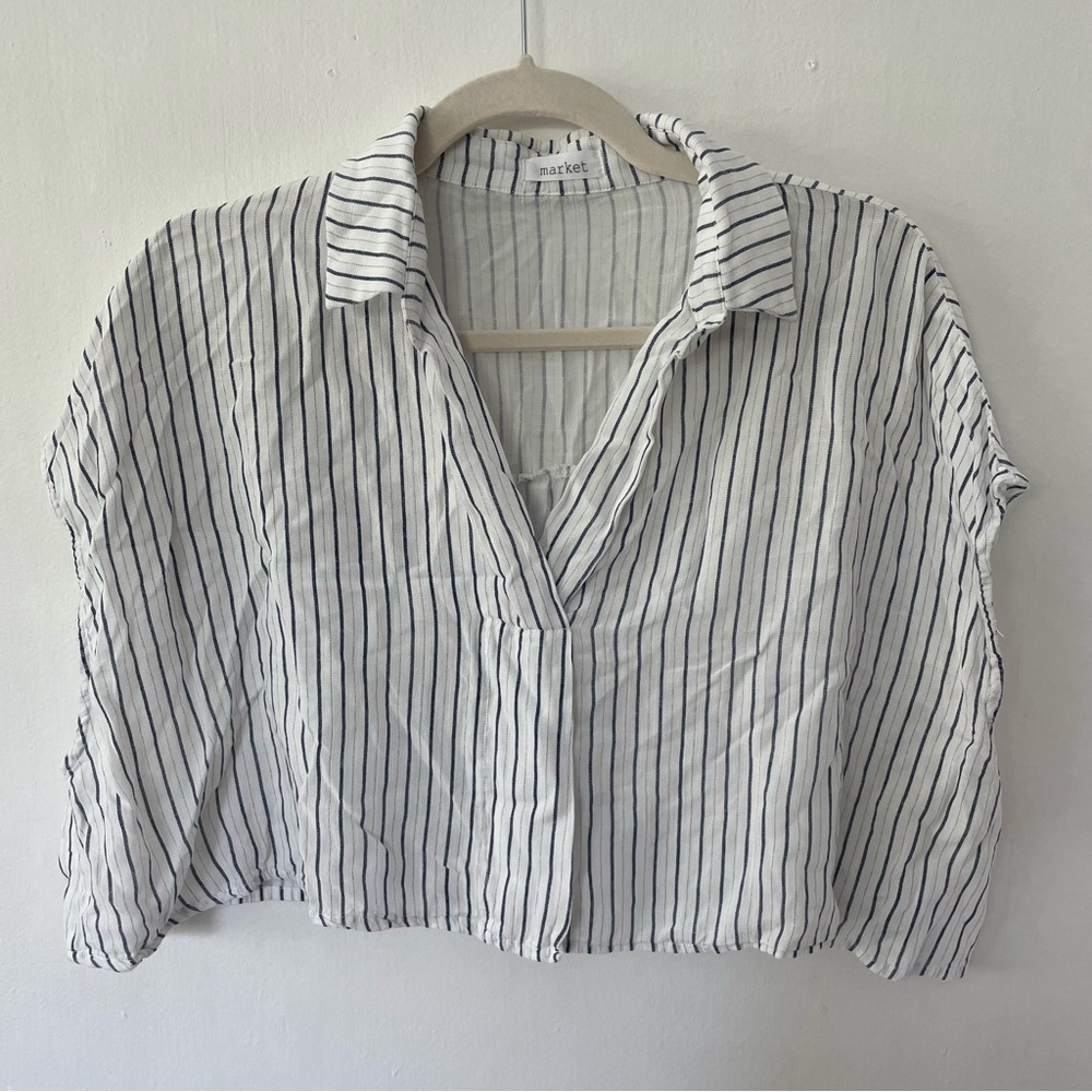 Market cover up/cropped shirt